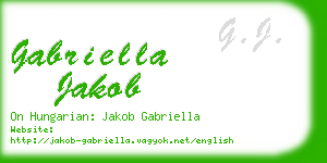 gabriella jakob business card